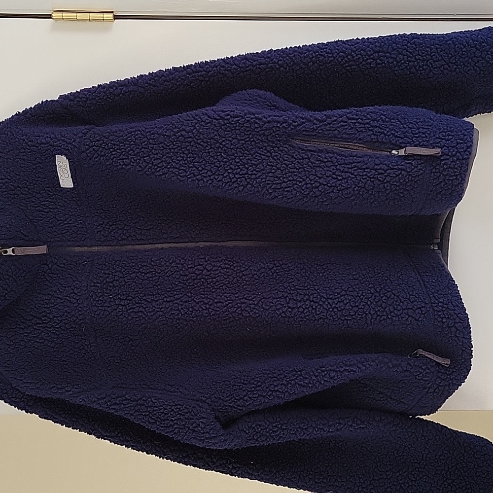 Ocean Coast teddy zip up jacket sx xl